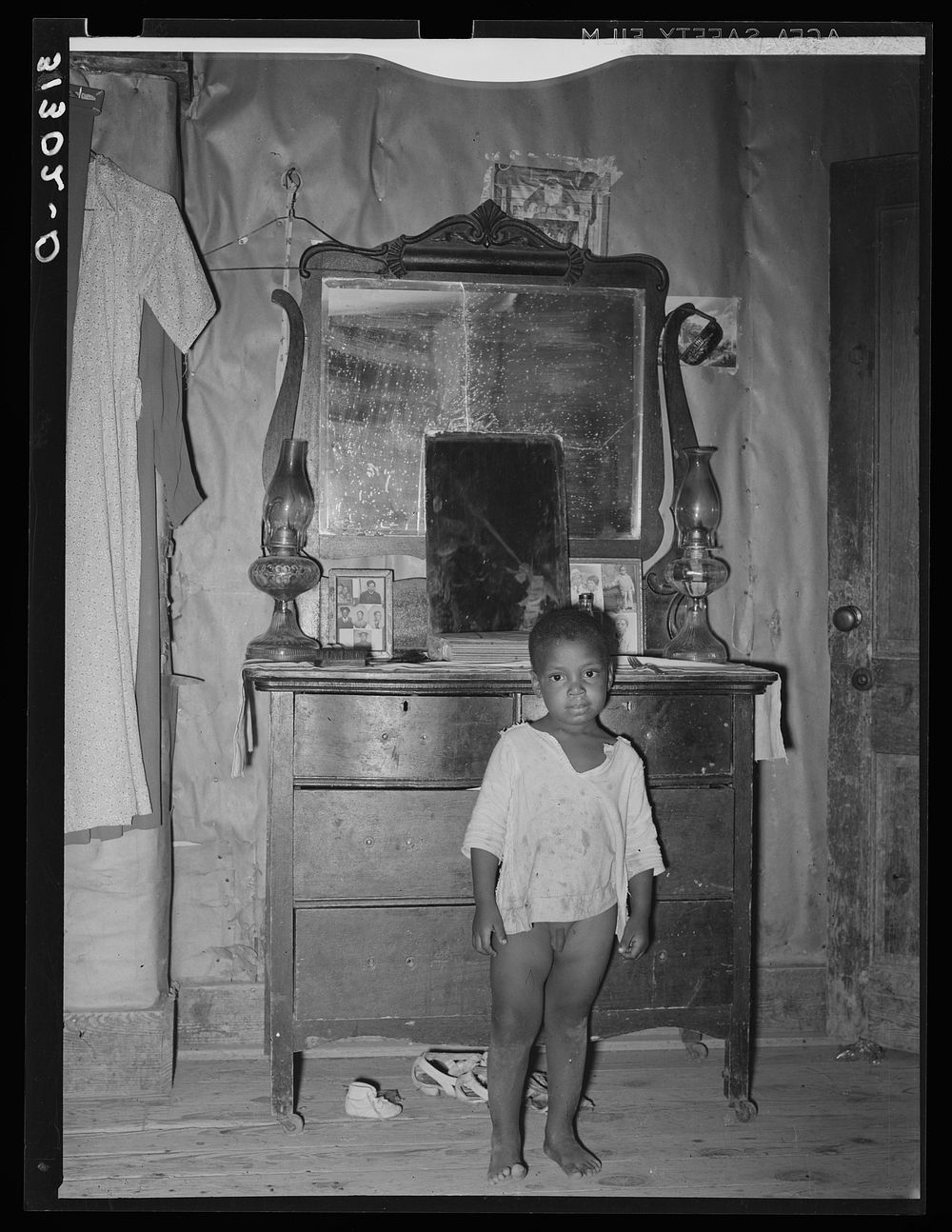 Son of sharecropper who will participate in the tenant purchase program very soon. Near Caruthersville, Missouri by Russell…