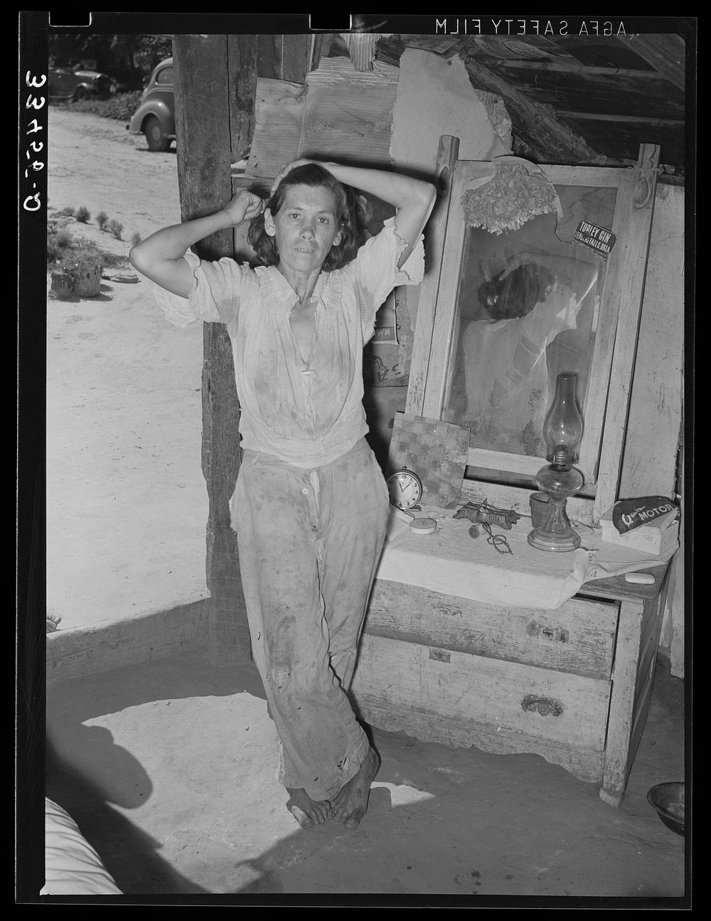 [Untitled photo, possibly related to: Wife of WPA (Works Progress Administration/Work Projects Administration) worker living…