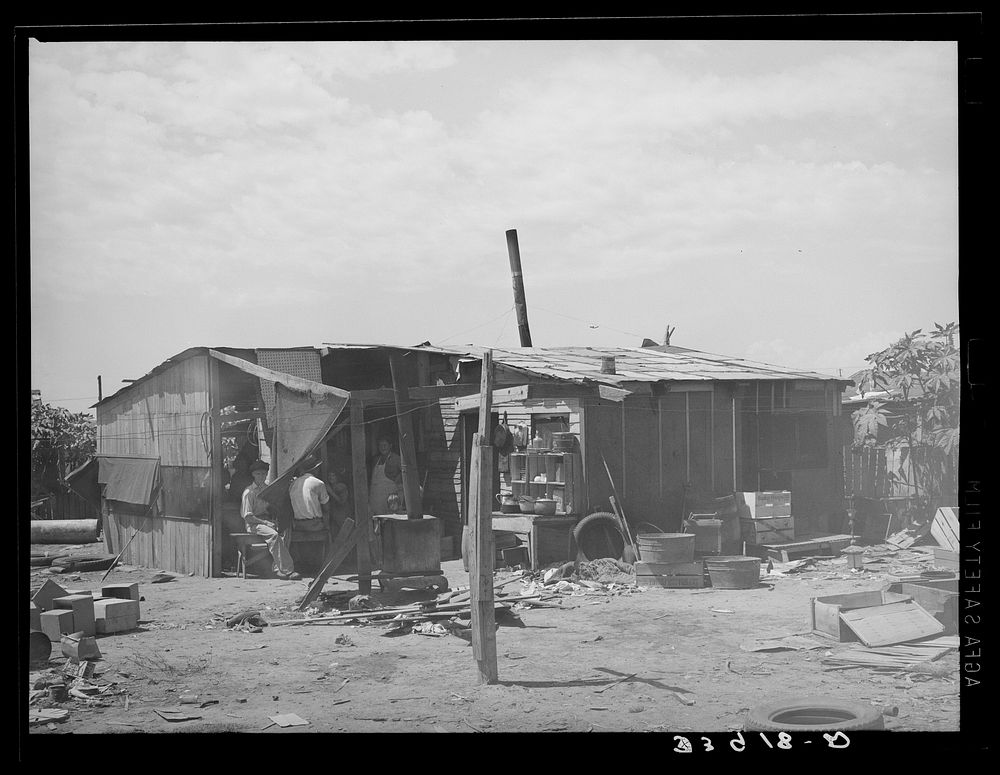 [Untitled photo, possibly related to: Residents of camp near Mays Avenue. Oklahoma City, Oklahoma. See general caption no.…