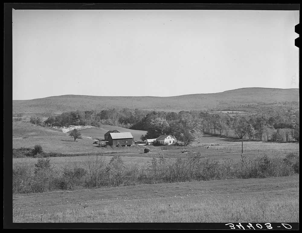 Vermont farm near Arlington by Russell Lee