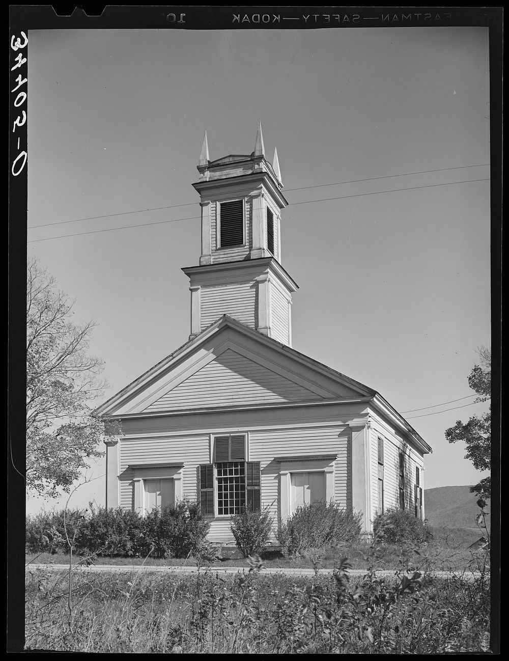 Church along U.S. No. 7 near Arlington, Vermont by Russell Lee