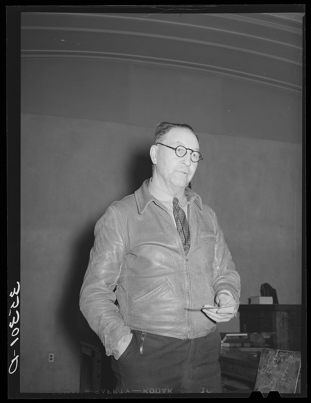 Speaker at AAA (Agricultural Adjustment Administration) meeting. Eufaula, Oklahoma by Russell Lee
