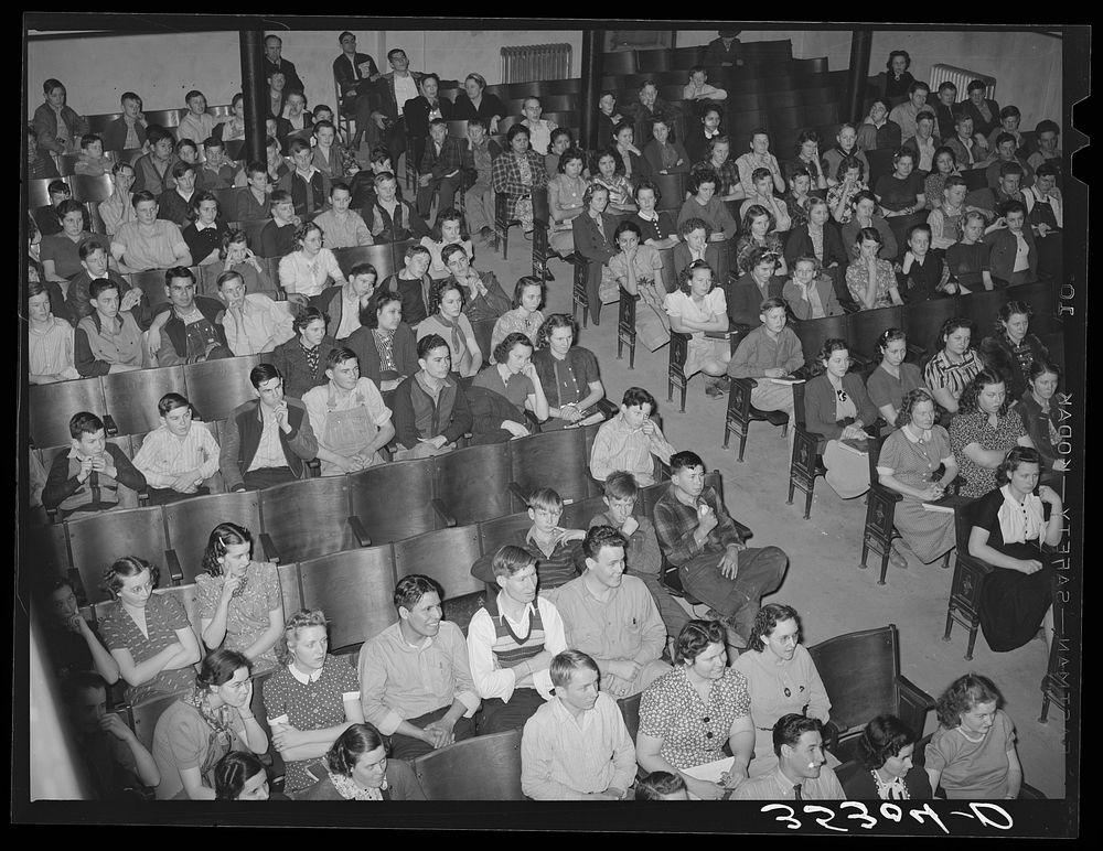 High school students at Americanization program. Eufaula, Oklahoma by Russell Lee