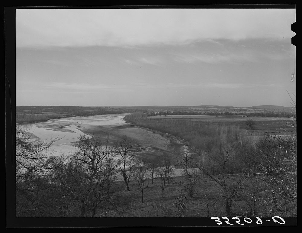 The Canadian River. McIntosh County, Oklahoma by Russell Lee