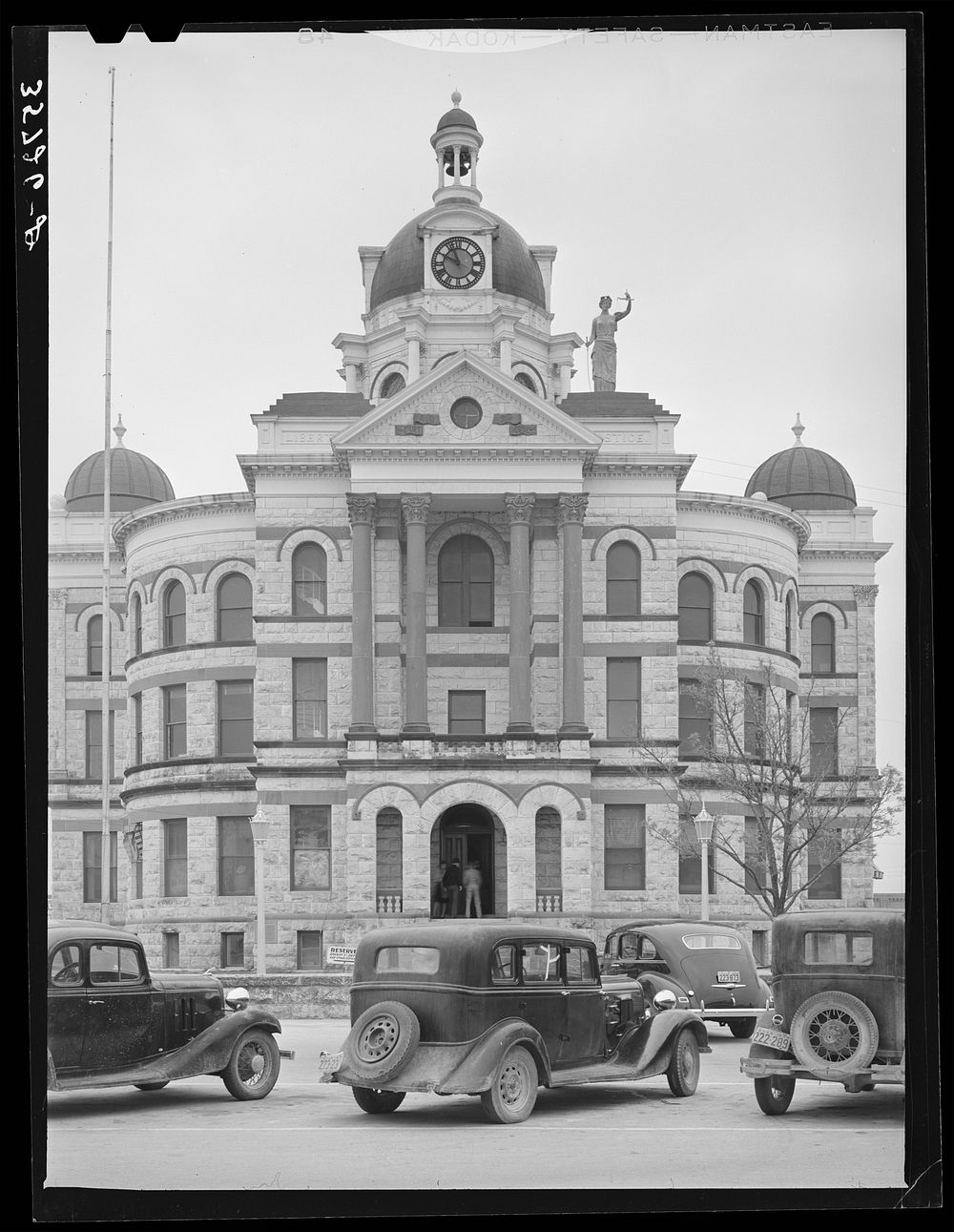 Detail of courthouse. Gatesville, Texas by Russell Lee