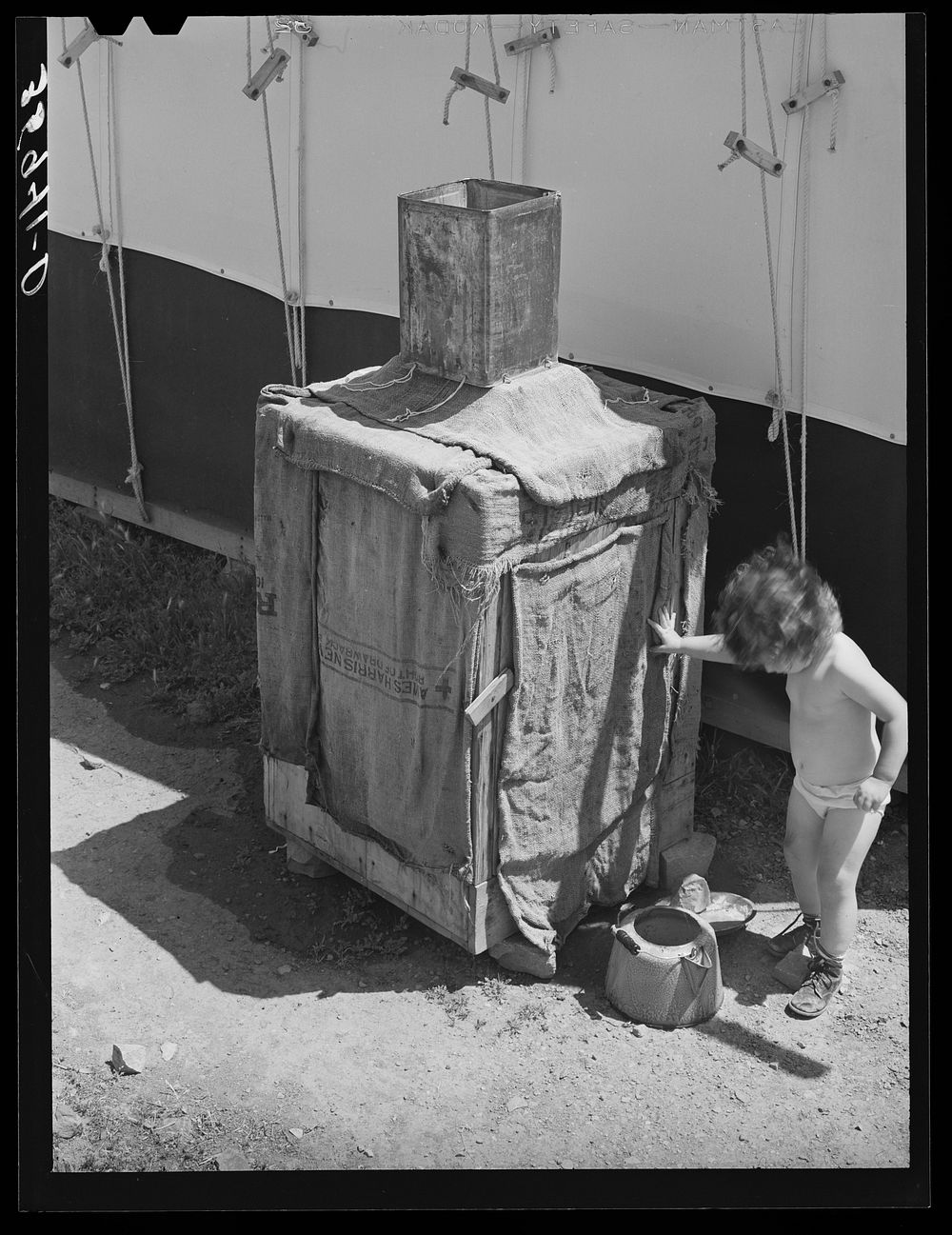 [Untitled photo, possibly related to: Morman refrigerator used by caretaker at Tonto National Monument. Gila County…