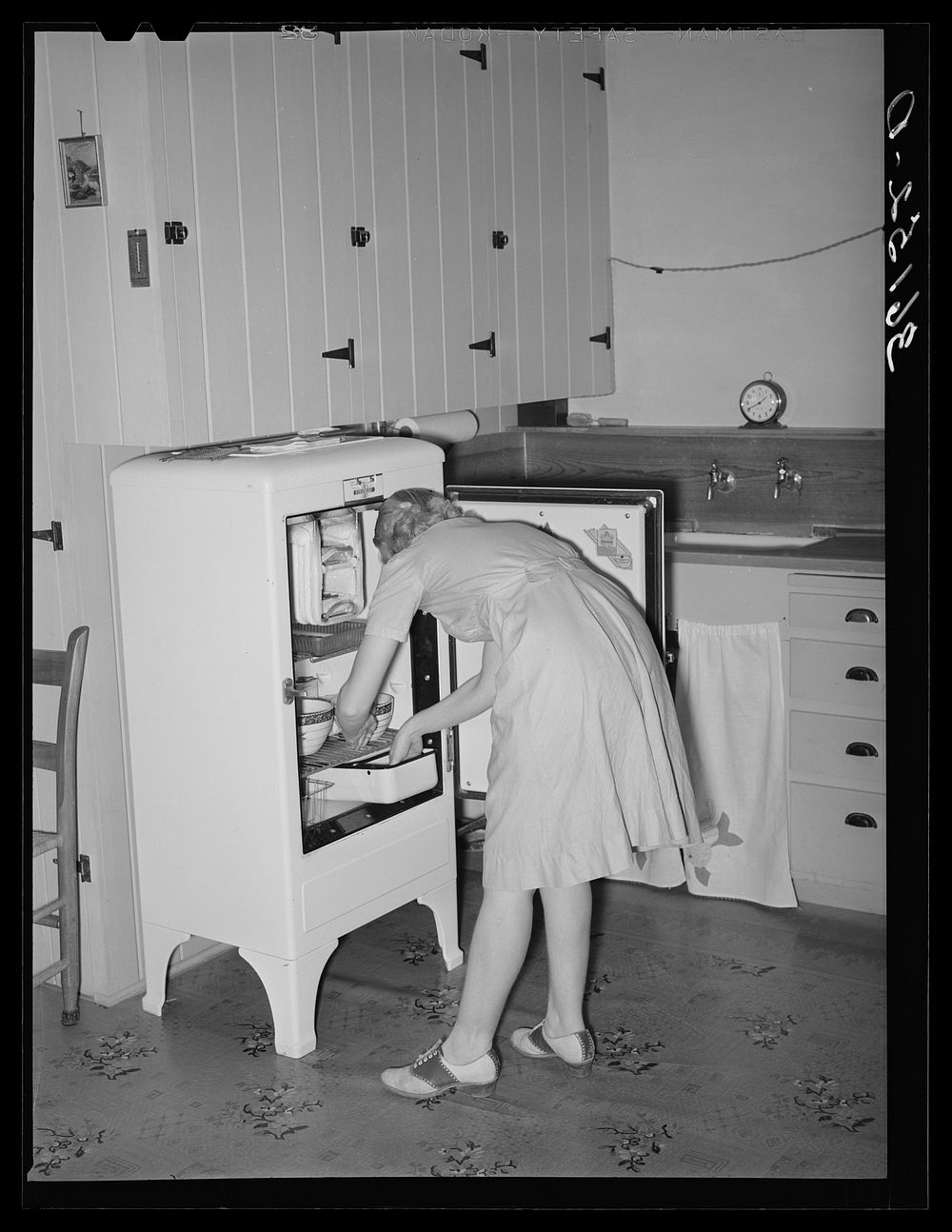 [Untitled photo, possibly related to: Wife of member of the Arizona part-time farms. Chandler Unit, Maricopa County…