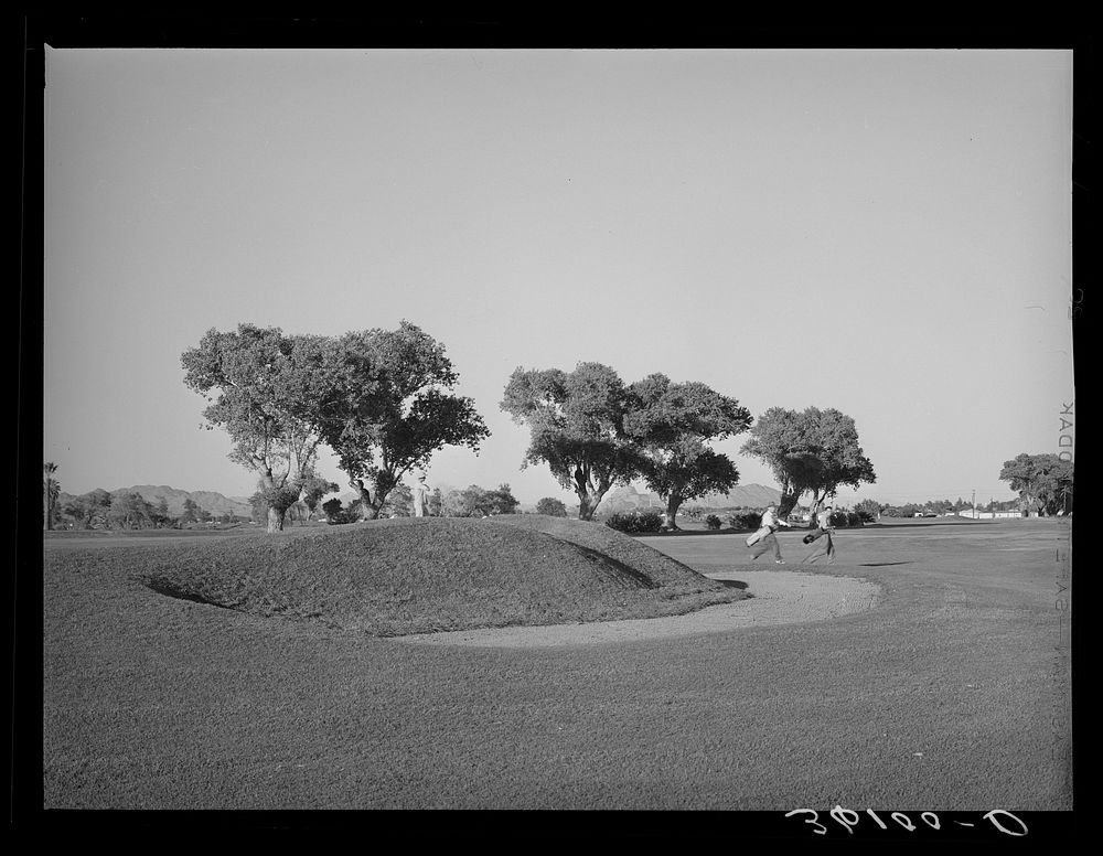 Municipal golf course. Phoenix, Arizona by Russell Lee