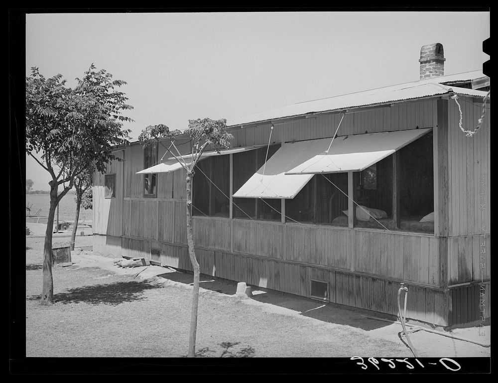 A popular method of ventilation in the tropical climate of Maricopa County, Arizona. This is a detail of a house belonging…
