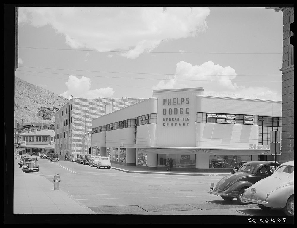 Store. Bisbee, Arizona. Phelps-Dodge practically owns this town: the mines, the principal mercantile company, the hospital…