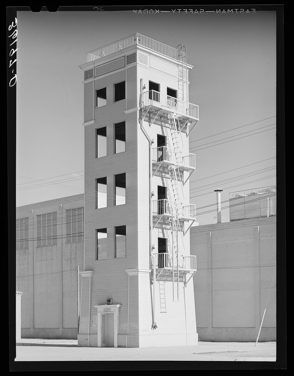 Tower where firemen practice. Phoenix, Arizona by Russell Lee