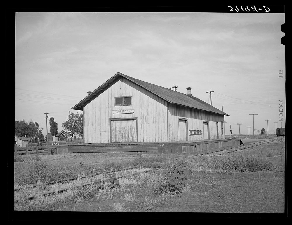 Railroad station Corinne, Utah Russell | Free Photo - rawpixel