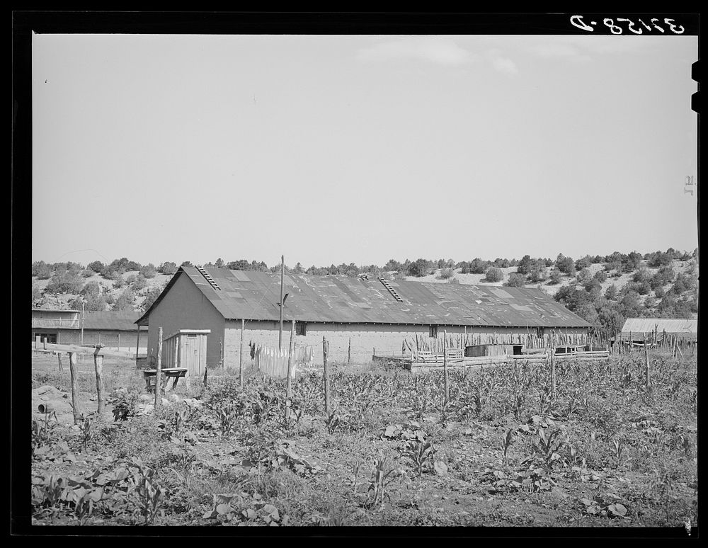 Large barn belonging to prosperous farmer. Penasco, New Mexico by Russell Lee