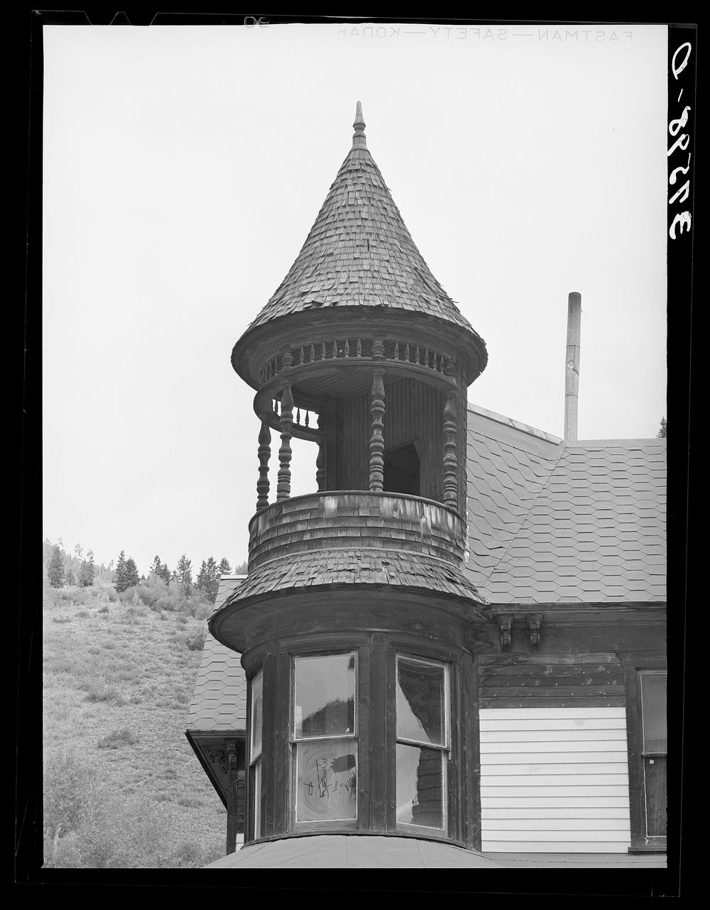 Detail of cupola on house. Telluride, Colorado by Russell Lee