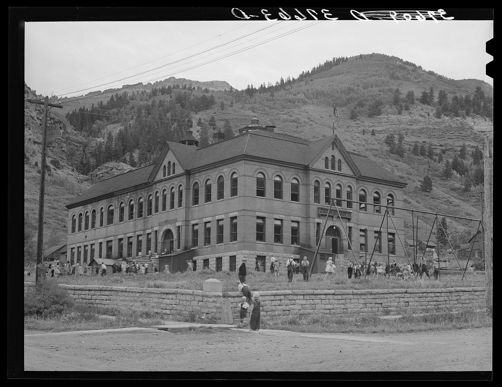 [Untitled photo, possibly related to: Public school. Telluride, Colorado] by Russell Lee