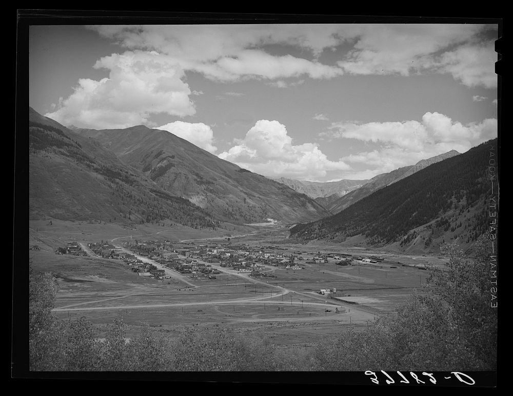 Silverton, Colorado. This is a former big mining camp of the state by Russell Lee