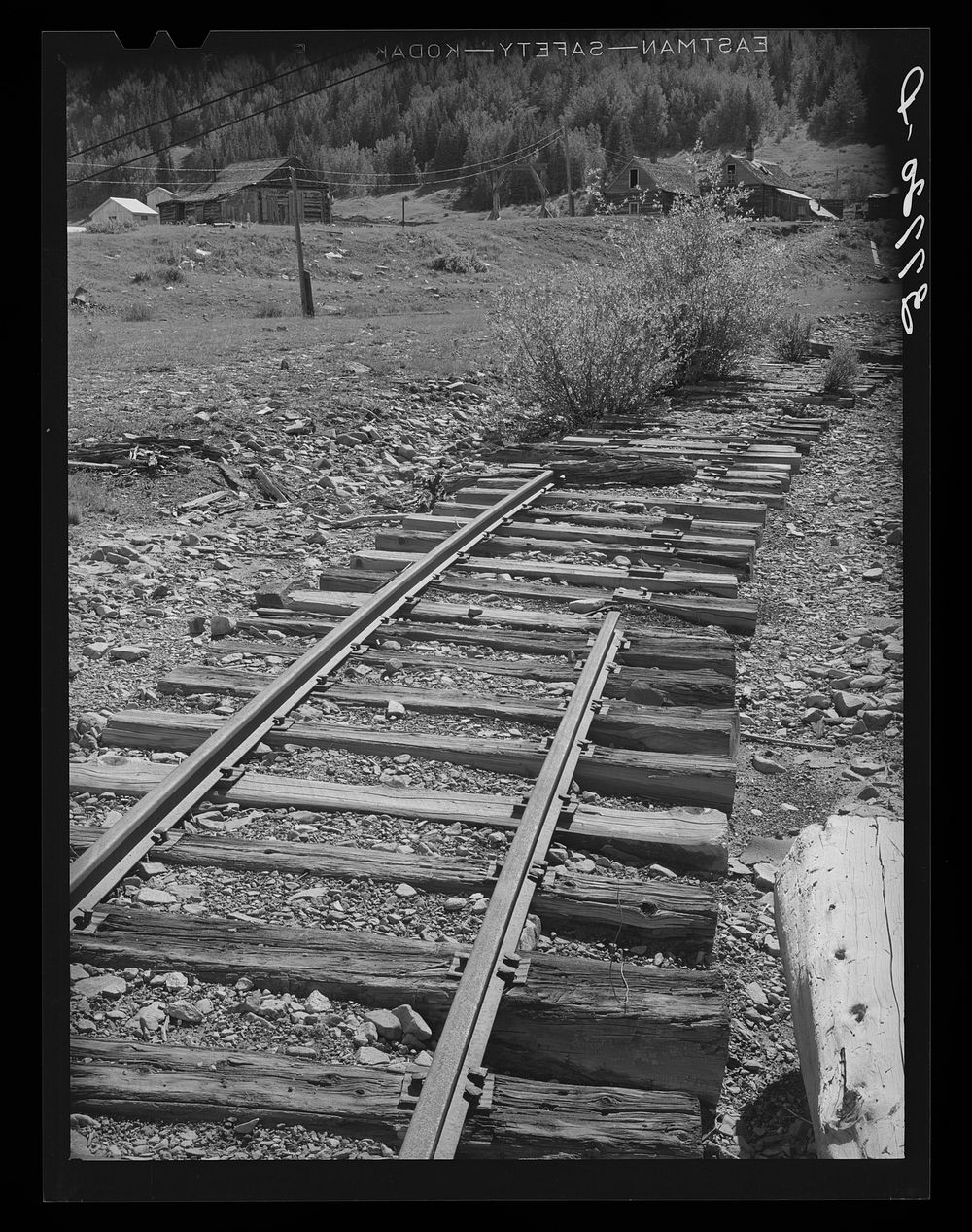 [Untitled photo, possibly related to: Abandoned railroad leading to abandoned mine. San Juan County, Colorado. When the…