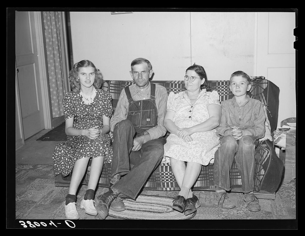 The Schmidt family, members of the Mineral King cooperative farm. Tulare County, California by Russell Lee