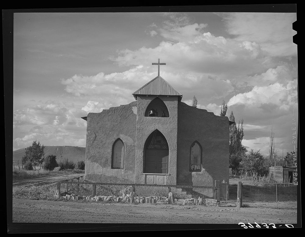 Church. Concho, Arizona by Russell Lee