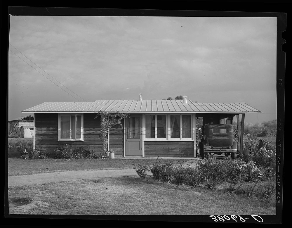 House for member of the Mineral King cooperative farm. Tulare County, California by Russell Lee