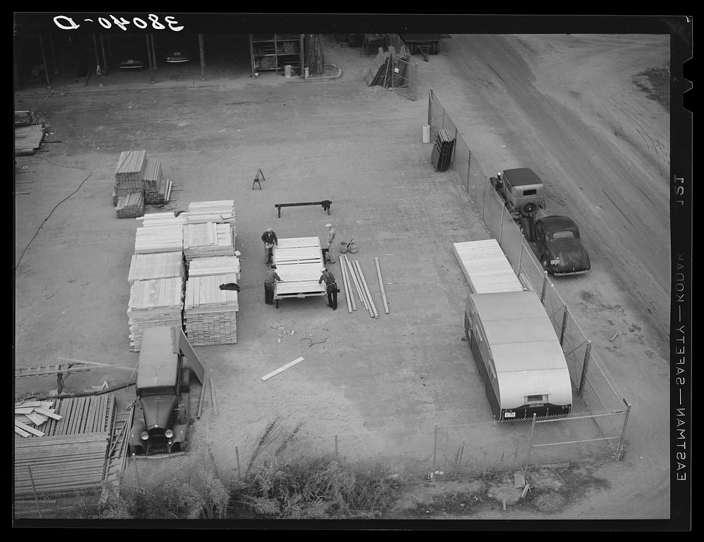 Mobile camps for migrant workers are repaired and stored at warehouse at Mineral King cooperative farm.Tulare County…