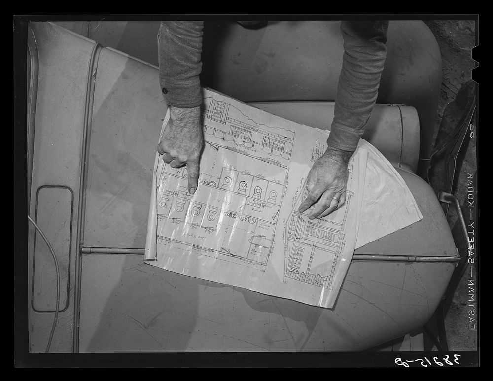 Chart for the sanitary units of a trailer court which is under construction, San Diego, California. The owner-builder…