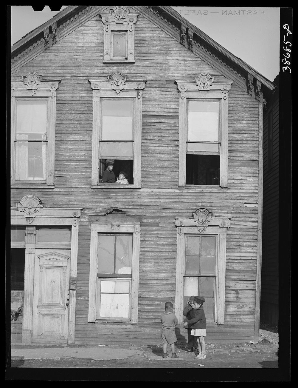 House on Federal Street in the African American section of Chicago, Illinois by Russell Lee