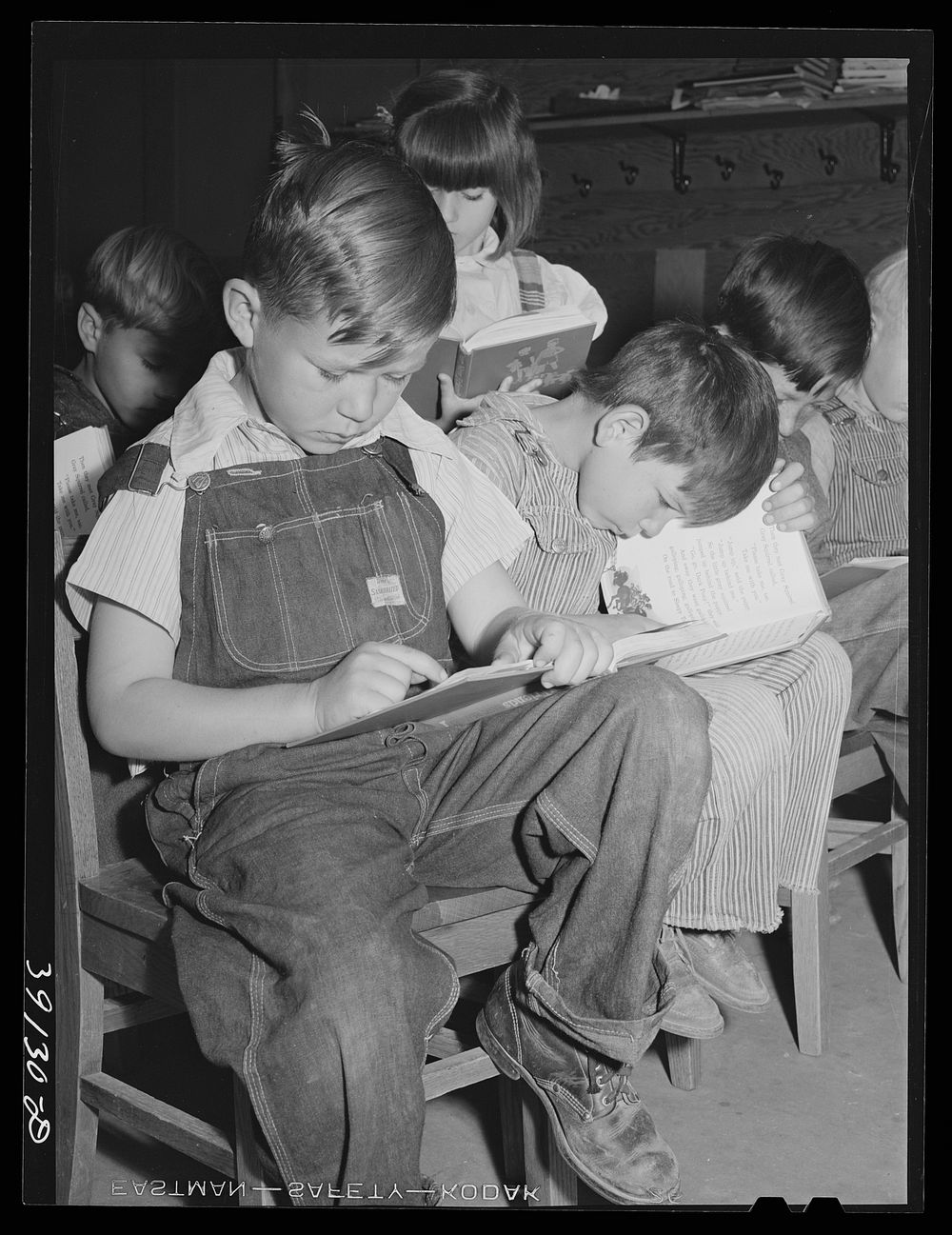Schoolchildren at the FSA (Farm Security Administration) farm workers' camp. Caldwell, Idaho by Russell Lee