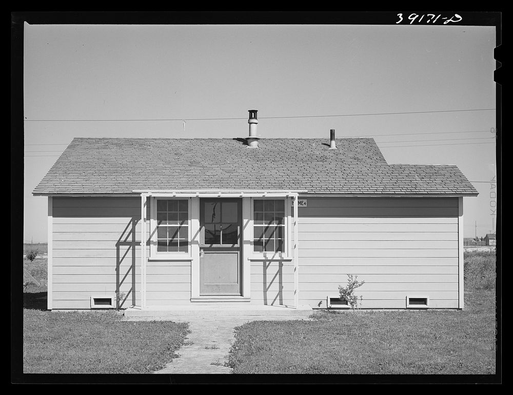 House for permanent farm worker at the FSA (Farm Security Administration) camp for farm workers. Caldwell, Idaho by Russell…