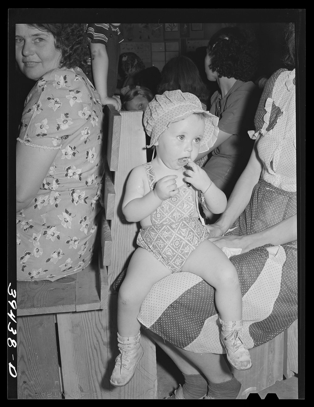 Child of family of farm laborers living at the FSA (Farm Security Administration) labor camp. Caldwell, Idaho by Russell Lee