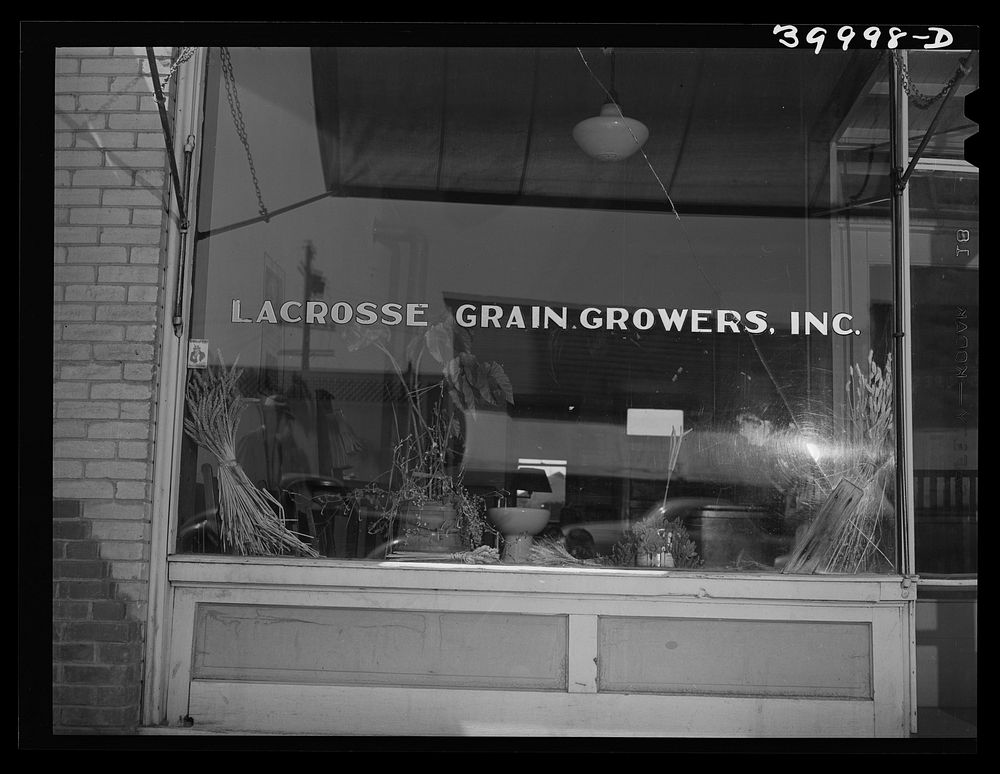 Sign in marketing association. LaCrosse, Whitman County, Washington by Russell Lee