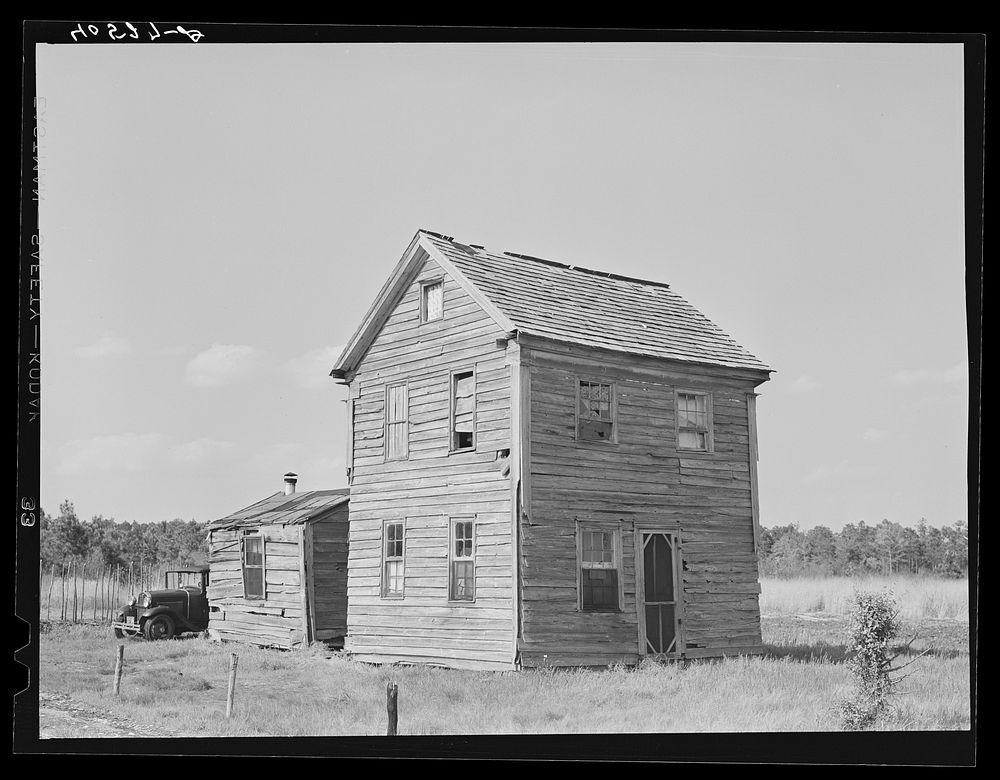 [Untitled photo, possibly related to: Typical Eastern shore farmhouse. Near Venton, Maryland]. Sourced from the Library of…
