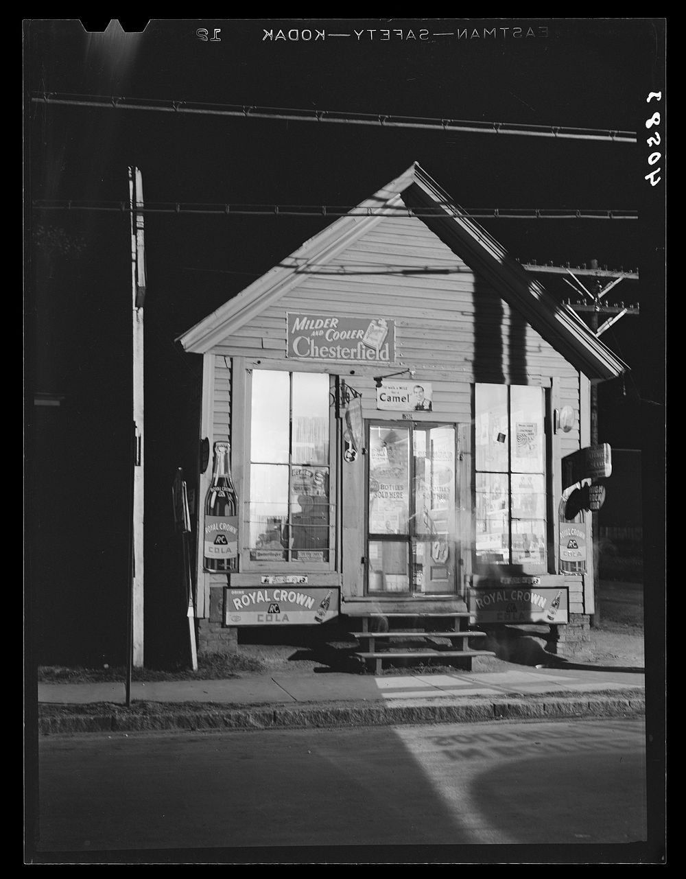 [Untitled photo, possibly related to: Corner store at 11 p.m. Durham, North Carolina]. Sourced from the Library of Congress.