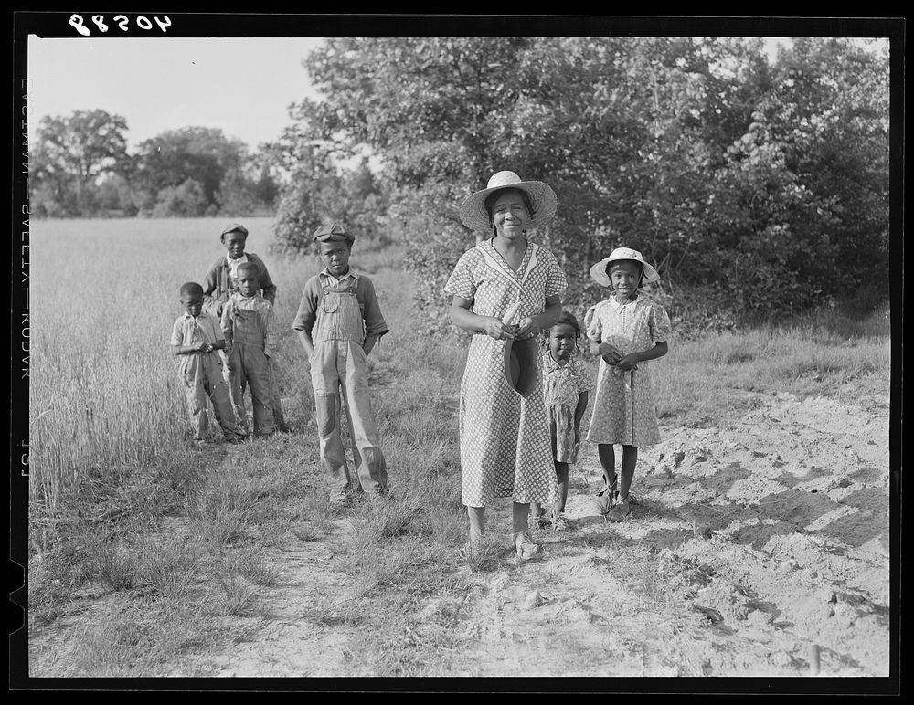[Untitled photo, possibly related to:  tobacco planter's family. The three children in the background are those of a…