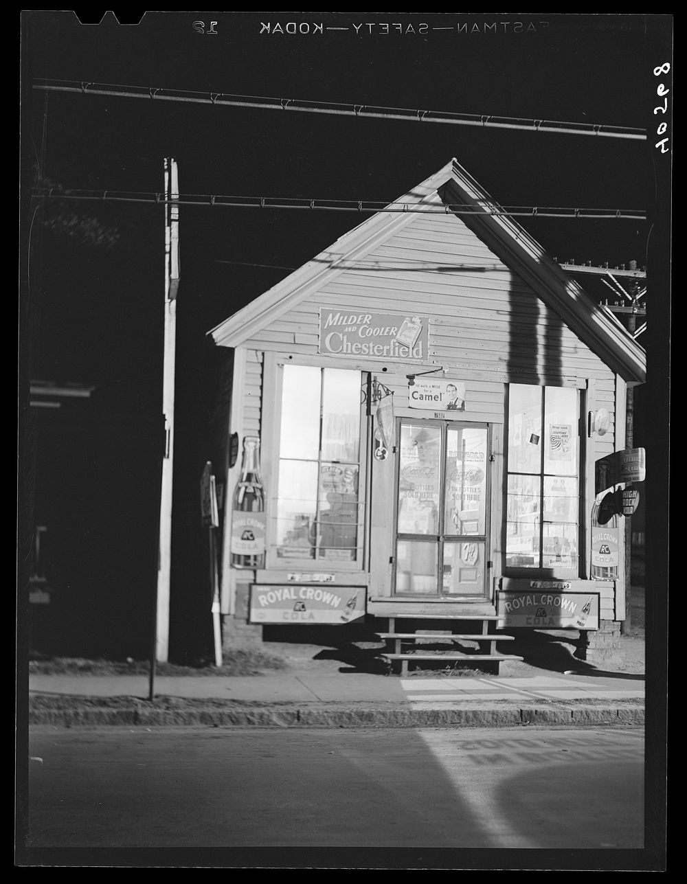 Corner store at 11 p.m. Durham, North Carolina. Sourced from the Library of Congress.
