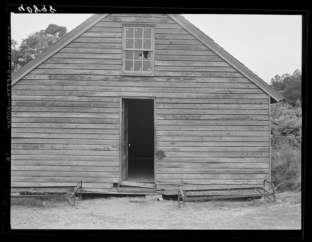 [Untitled photo, possibly related to: Housing for migratory agricultural workers near Accomac, Virginia]. Sourced from the…