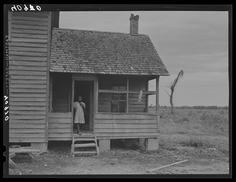 Thirty-five migratory potato pickers live in this house near Belcross, North Carolina. Sourced from the Library of Congress.