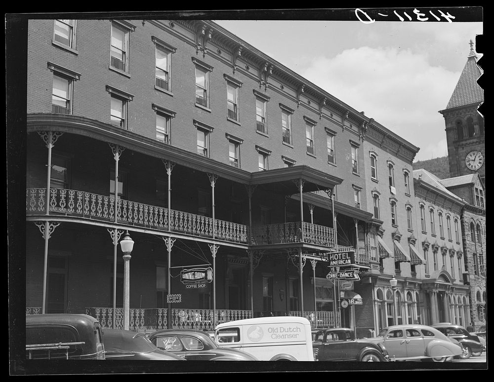 The American Hotel. Mauch Chunk, Pennsylvania. Sourced from the Library of Congress.