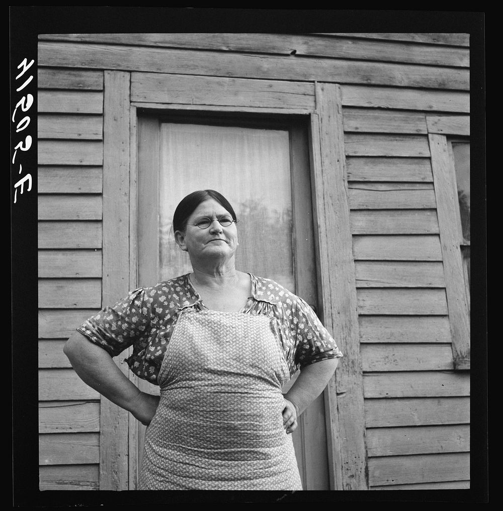 Mrs. Morrison farms in the submarginal area of Rumsey Hill, near Erin, New York. Sourced from the Library of Congress.