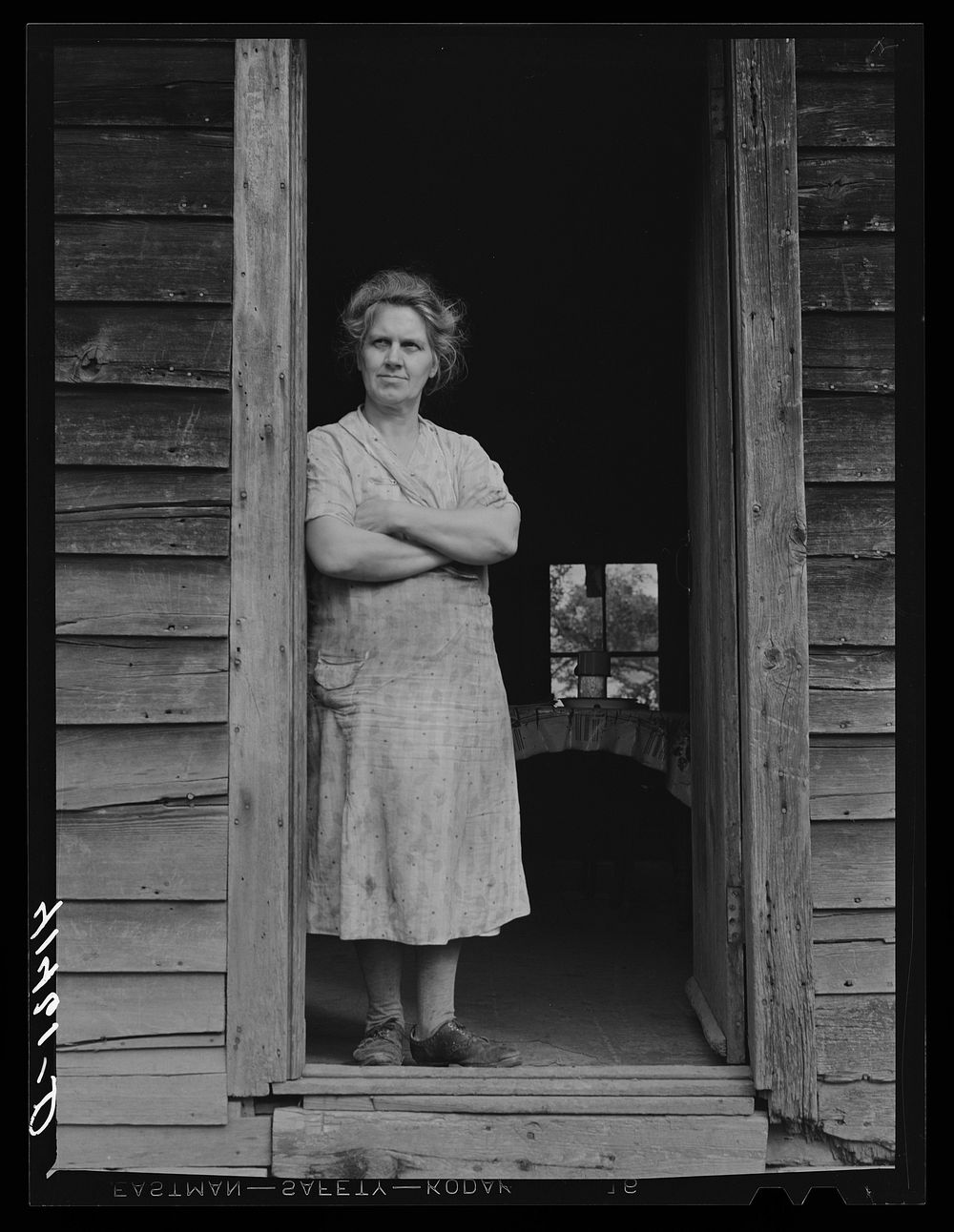 Mrs. Ben Harris. She and her husband have goats and sell goats milk. Do hardly any farming. Live in the submarginal farm…