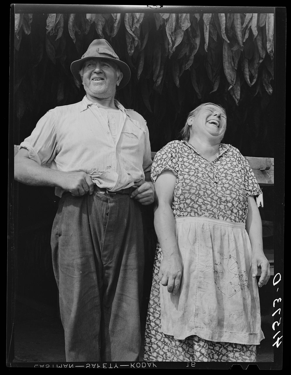 Mr. and Mrs. Andrew Lyman, Polish tobacco farmers near Windsor Locks, Connecticut. Sourced from the Library of Congress.