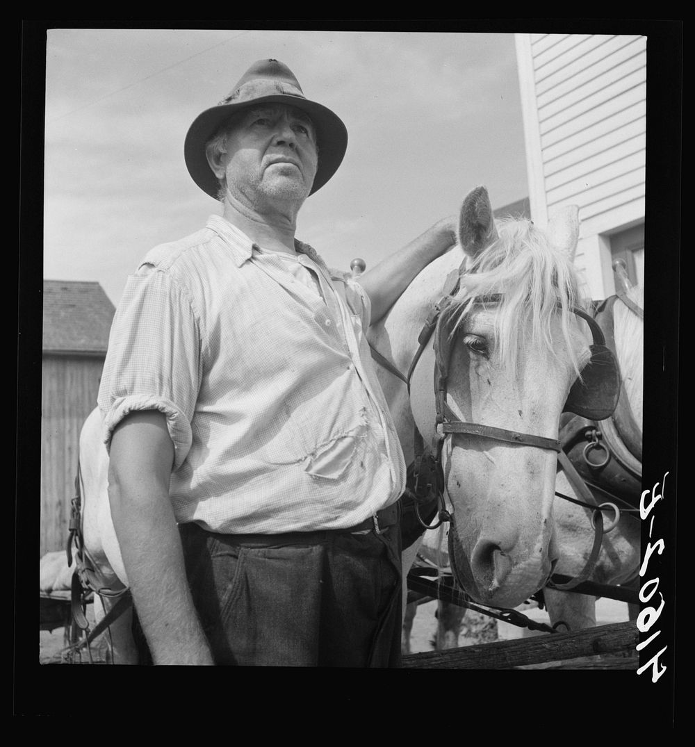 Mr. Andrew Lyman, Polish FSA (Farm Security Administration) client and tobacco farmer near Windsor Locks, Connecticut.…