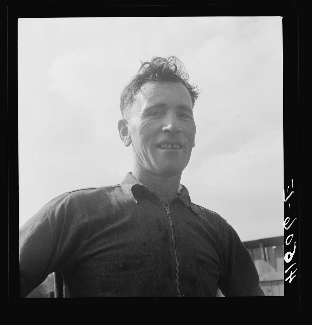[Untitled photo, possibly related to: Mr. Louis Poleski, Polish tobacco farmer and FSA (Farm Security Administration) client…