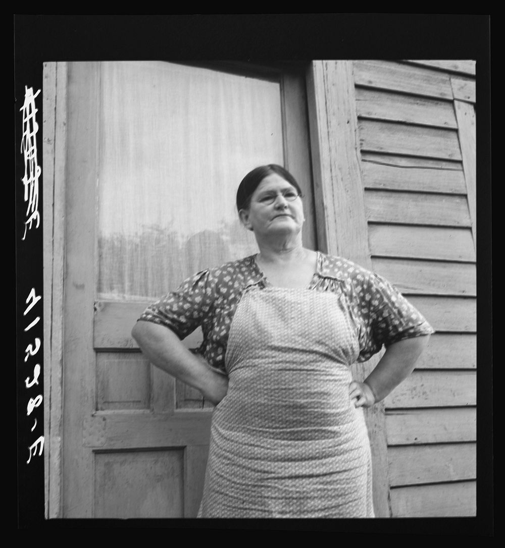 [Untitled photo, possibly related to: Mrs. Morrison farms in the submarginal area of Rumsey Hill, near Erin, New York].…