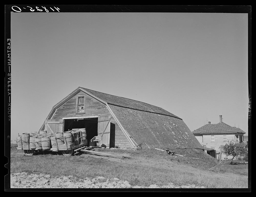 Potato storage barn field Caribou, Free Photo rawpixel