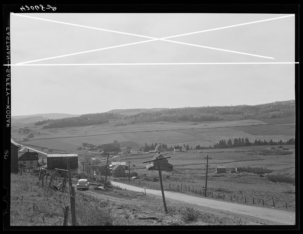 Landscape near Eagle Lake, Maine. Off Route 11. Sourced from the Library of Congress.