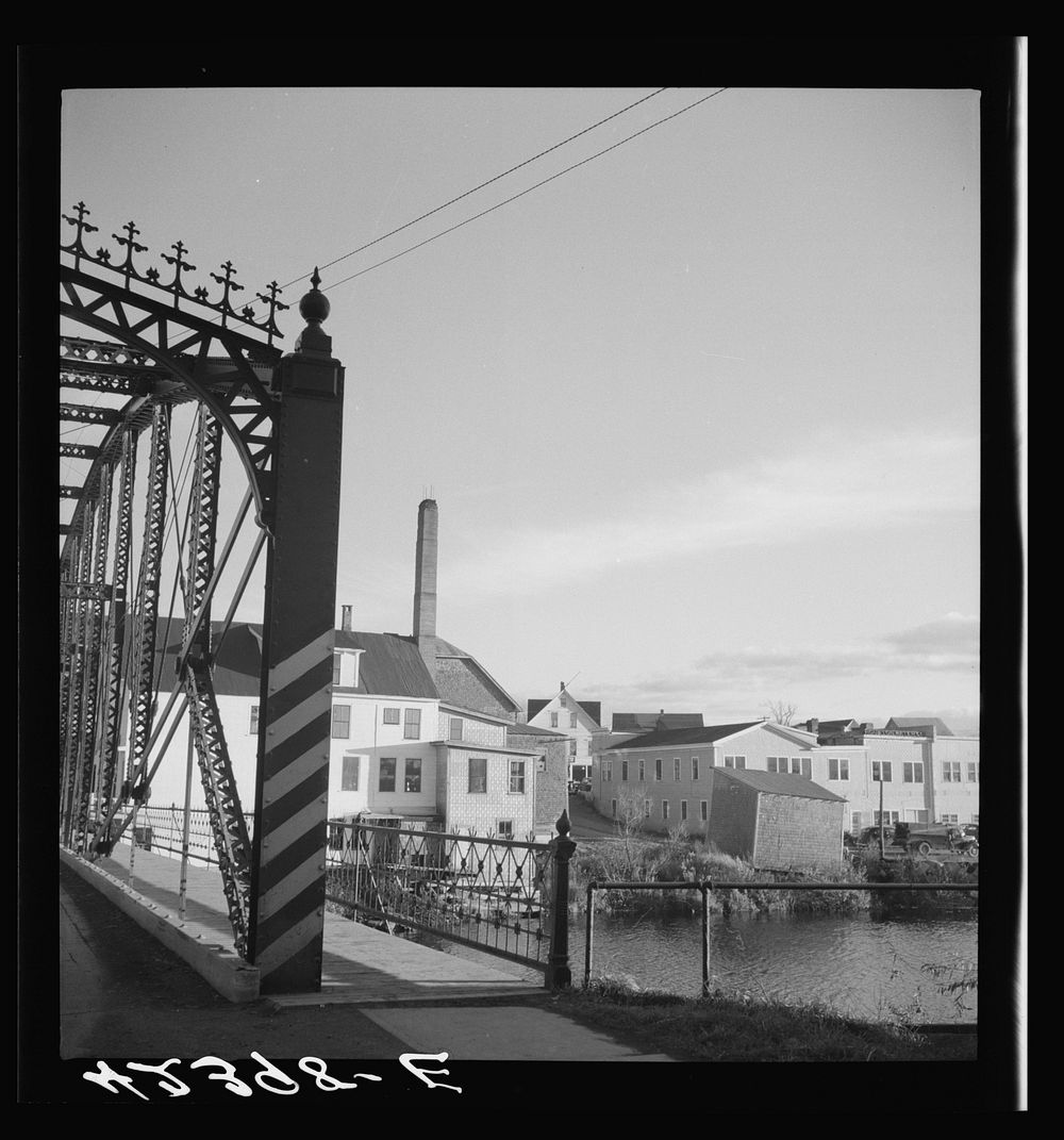 Bridge in Houlton, Maine. Sourced from the Library of Congress.