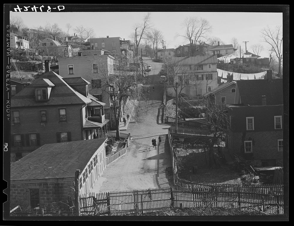 [Untitled photo, possibly related to: Children on one of the many steep streets of Ansonia, Connecticut]. Sourced from the…