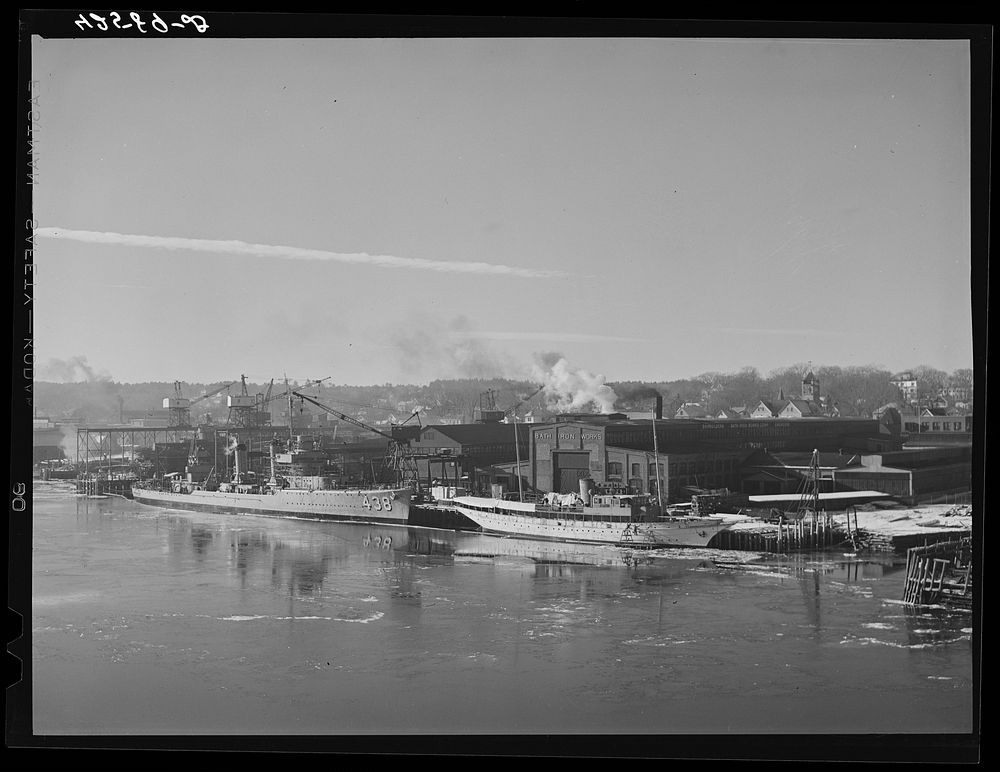 Bath Iron Works, shipbuilders and Free Photo rawpixel