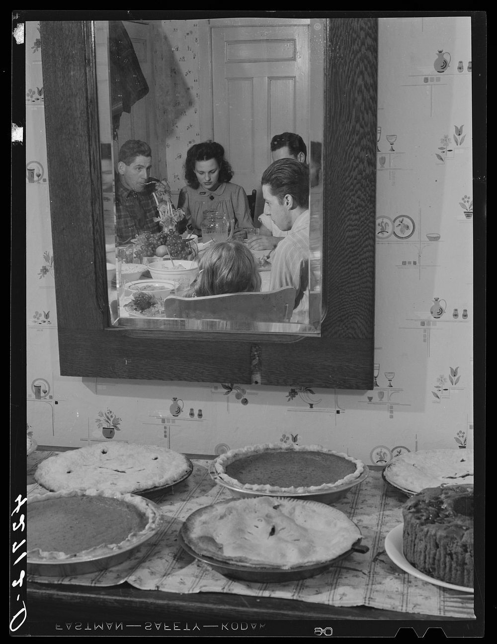 Pumpkin pies and Thanksgiving dinner at the home of Mr. Timothy Levy Crouch, a Rogerine Quaker living in Ledyard…
